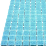 Apollo Tile Dune Cadet Blue 12-in x 12-in Glossy Glass Uniform Squares Floor and Wall Tile (20-sq. ft/ Carton)