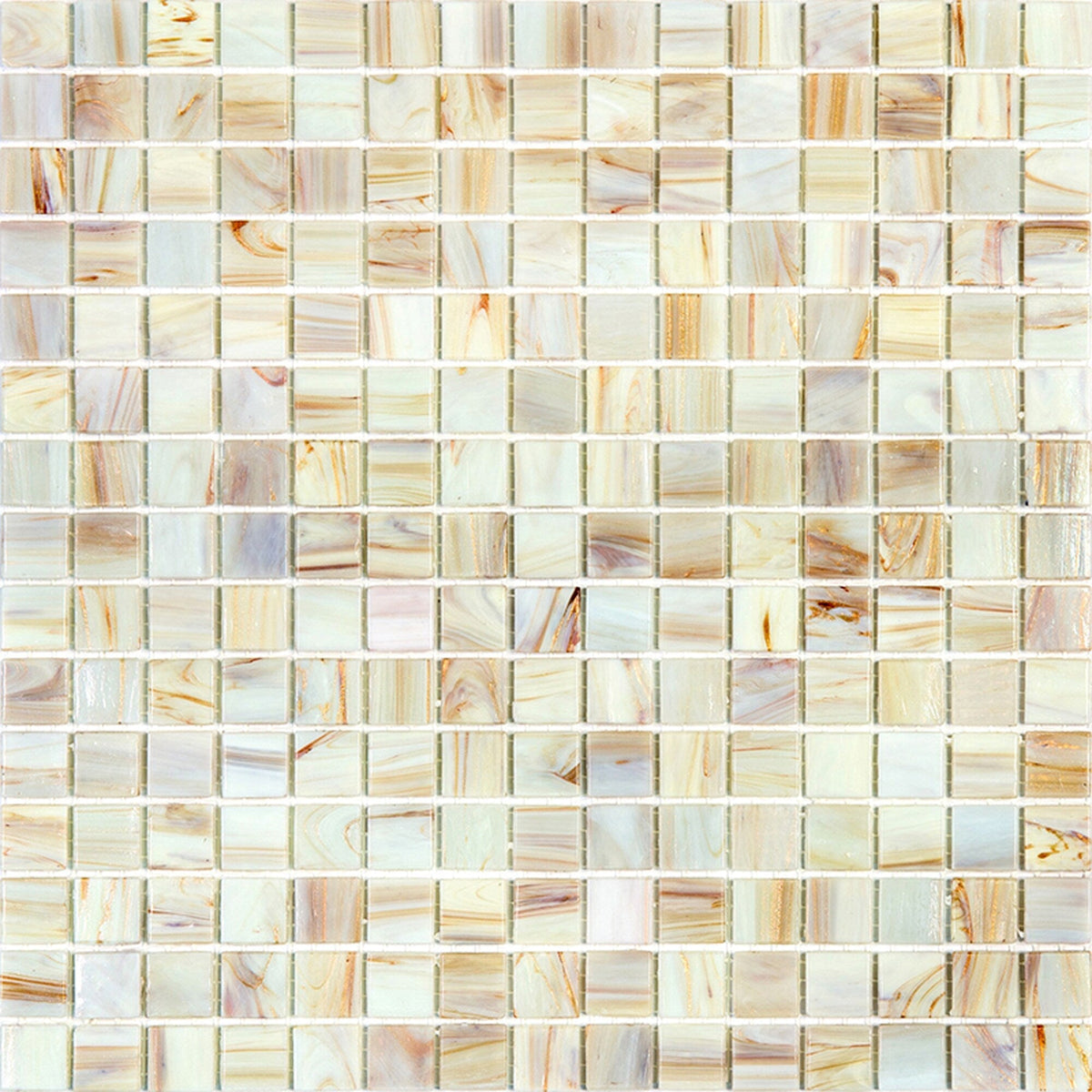 Apollo Tile Celestial Beige 12-in x 12-in Glossy Glass Uniform Squares Floor and Wall Tile (20-sq. ft/ Carton)