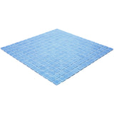 Apollo Tile Dune Maximum Blue 12-in x 12-in Glossy Glass Uniform Squares Floor and Wall Tile (20-sq. ft/ Carton)