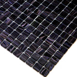Apollo Tile Celestial Oil Black 12-in x 12-in Glossy Glass Uniform Squares Floor and Wall Tile (20-sq. ft/ Carton)