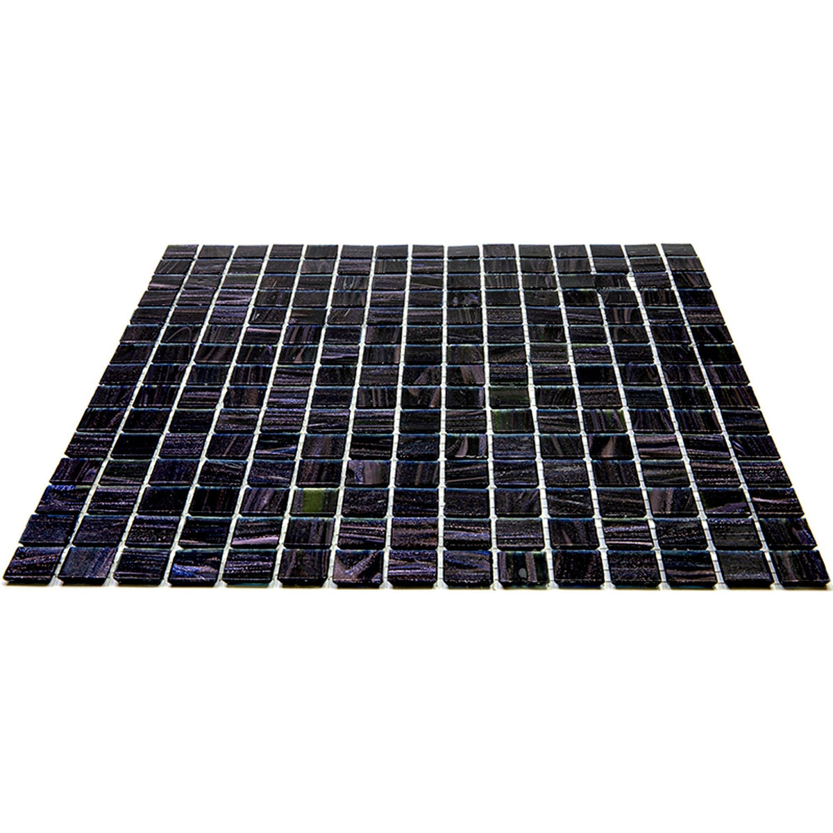 Apollo Tile Celestial Oil Black 12-in x 12-in Glossy Glass Uniform Squares Floor and Wall Tile (20-sq. ft/ Carton)