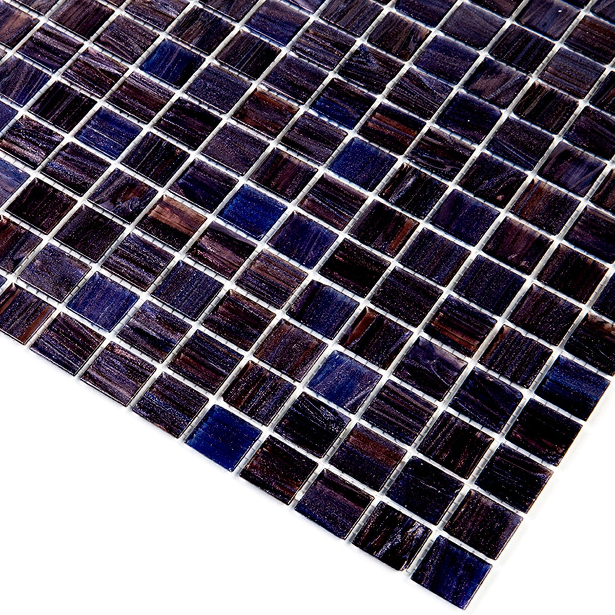 Apollo Tile Celestial Deep Indigo Blue 12-in x 12-in Glossy Glass Uniform Squares Floor and Wall Tile (20-sq. ft/ Carton)
