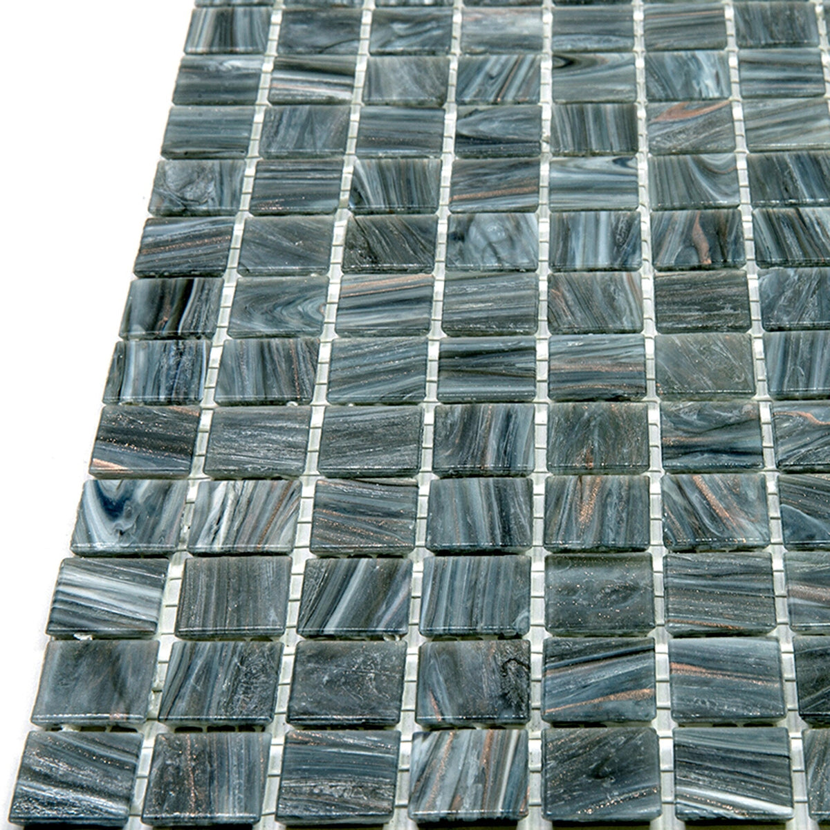 Apollo Tile Celestial Cosmic Gray 12-in x 12-in Glossy Glass Uniform Squares Floor and Wall Tile (20-sq. ft/ Carton)
