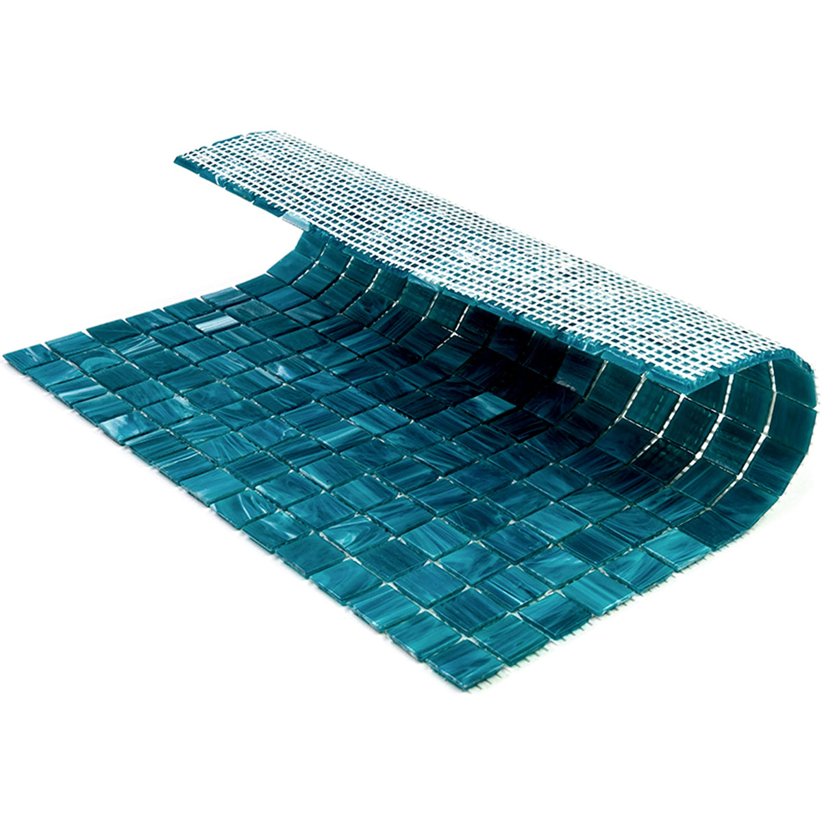 Apollo Tile Celestial Pacific Blue 12-in x 12-in Glossy Glass Uniform Squares Floor and Wall Tile (20-sq. ft/ Carton)