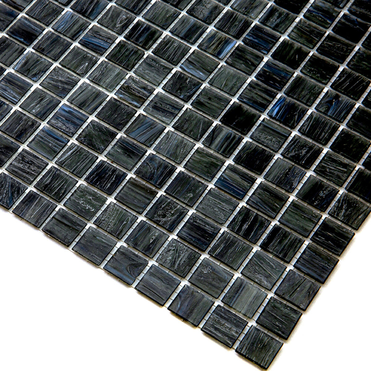 Apollo Tile Celestial Milestone Gray 12-in x 12-in Glossy Glass Uniform Squares Floor and Wall Tile (20-sq. ft/ Carton)