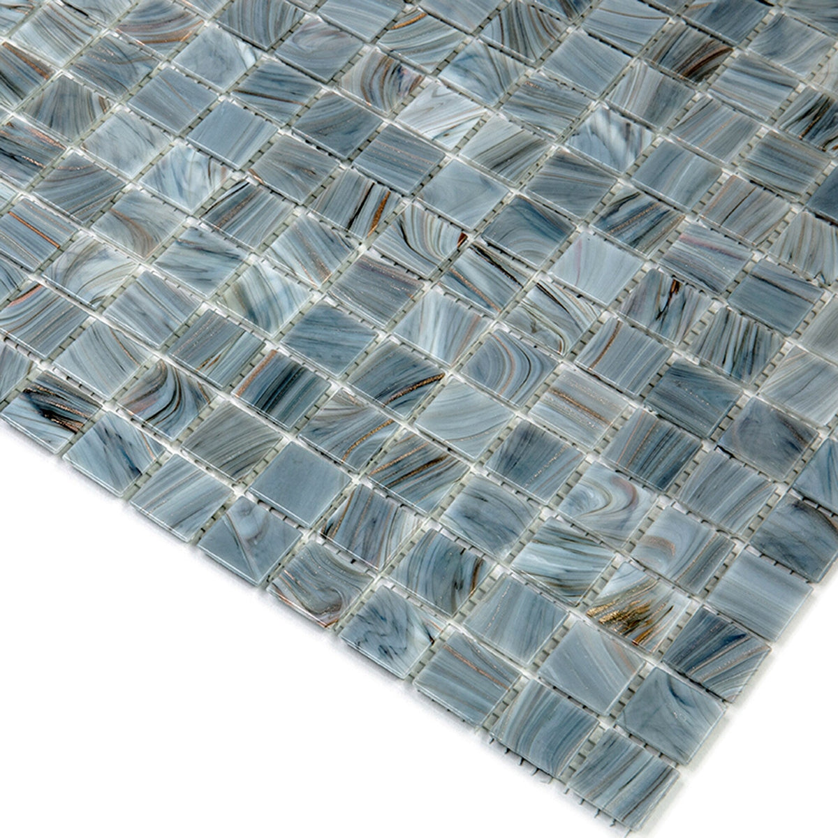 Apollo Tile Celestial Templeton Gray 12-in x 12-in Glossy Glass Uniform Squares Floor and Wall Tile (20-sq. ft/ Carton)