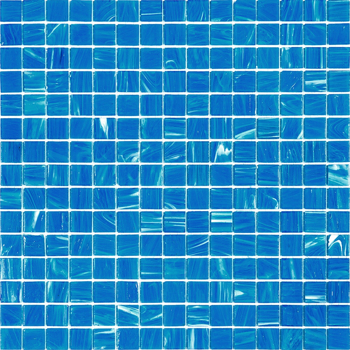 Apollo Tile Celestial Dodger Blue 12-in x 12-in Glossy Glass Uniform Squares Floor and Wall Tile (20-sq. ft/ Carton)