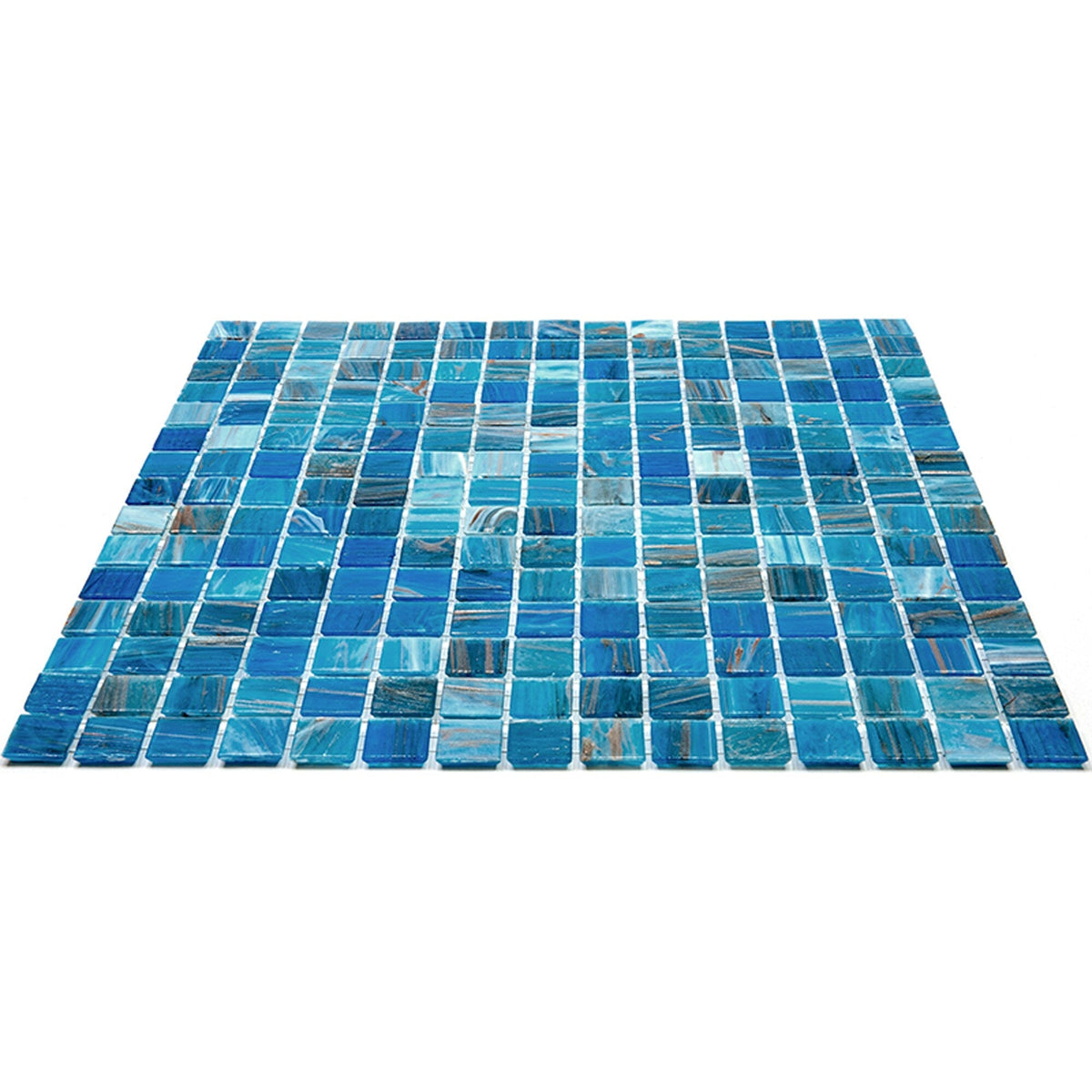 Apollo Tile Celestial Blue 12-in x 12-in Glossy Glass Uniform Squares Floor and Wall Tile (20-sq. ft/ Carton)