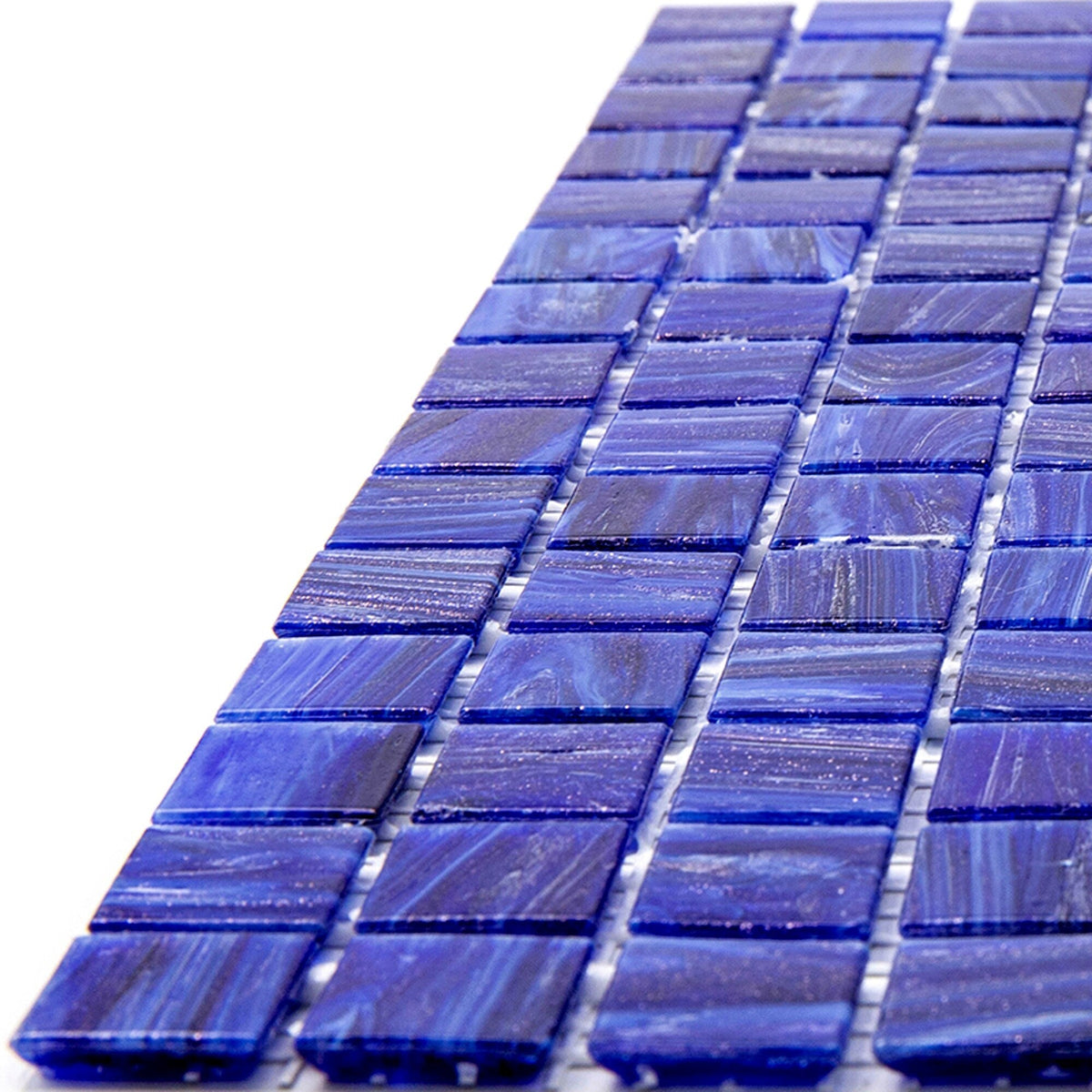 Apollo Tile Celestial Egyptian Blue 12-in x 12-in Glossy Glass Uniform Squares Floor and Wall Tile (20-sq. ft/ Carton)