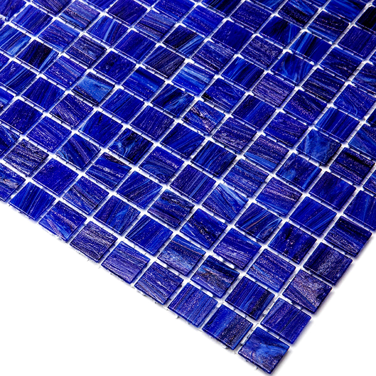 Apollo Tile Celestial Egyptian Blue 12-in x 12-in Glossy Glass Uniform Squares Floor and Wall Tile (20-sq. ft/ Carton)