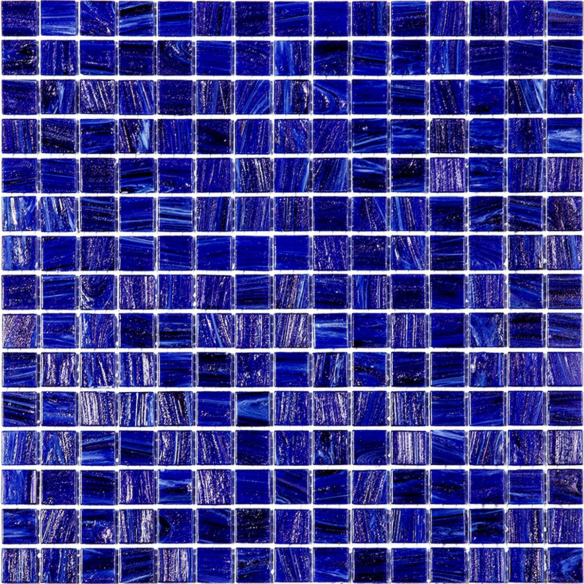 Apollo Tile Celestial Egyptian Blue 12-in x 12-in Glossy Glass Uniform Squares Floor and Wall Tile (20-sq. ft/ Carton)
