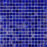 Apollo Tile Celestial Egyptian Blue 12-in x 12-in Glossy Glass Uniform Squares Floor and Wall Tile (20-sq. ft/ Carton)