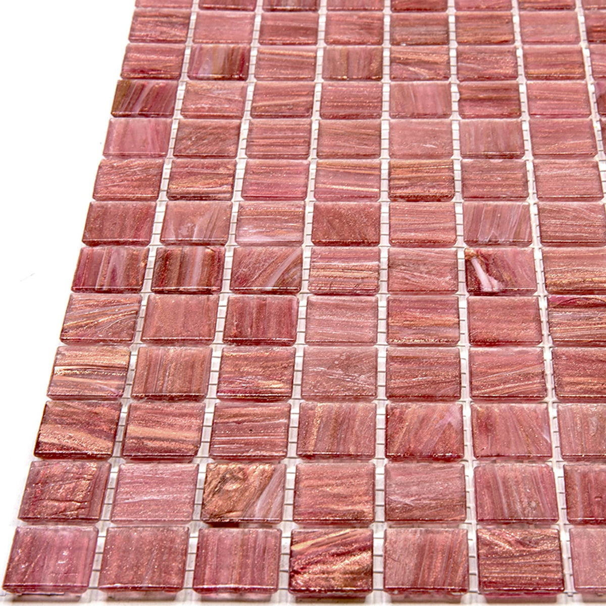 Apollo Tile Celestial Deep Indian Red 12-in x 12-in Glossy Glass Uniform Squares Floor and Wall Tile (20-sq. ft/ Carton)
