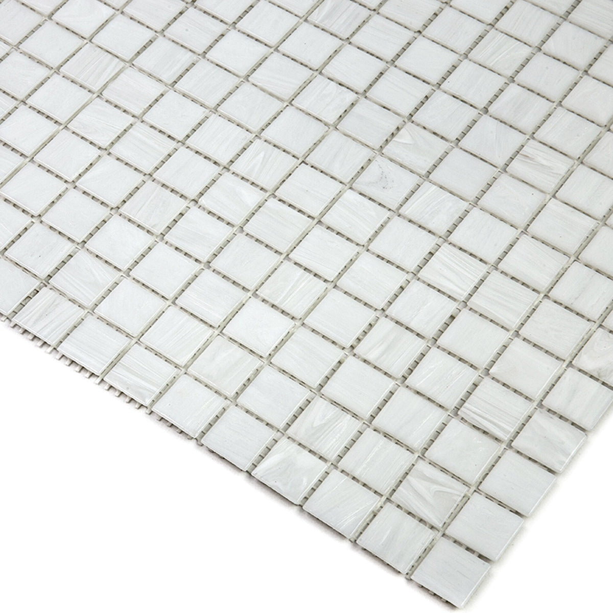 Apollo Tile Celestial White Dove 12-in x 12-in Glossy Glass Uniform Squares Floor and Wall Tile (20-sq. ft/ Carton)