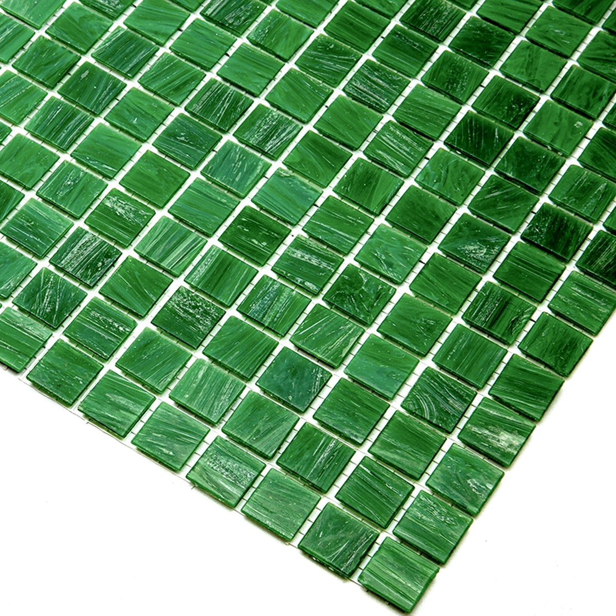 Apollo Tile Celestial Kelly Green 12-in x 12-in Glossy Glass Uniform Squares Floor and Wall Tile (20-sq. ft/ Carton)