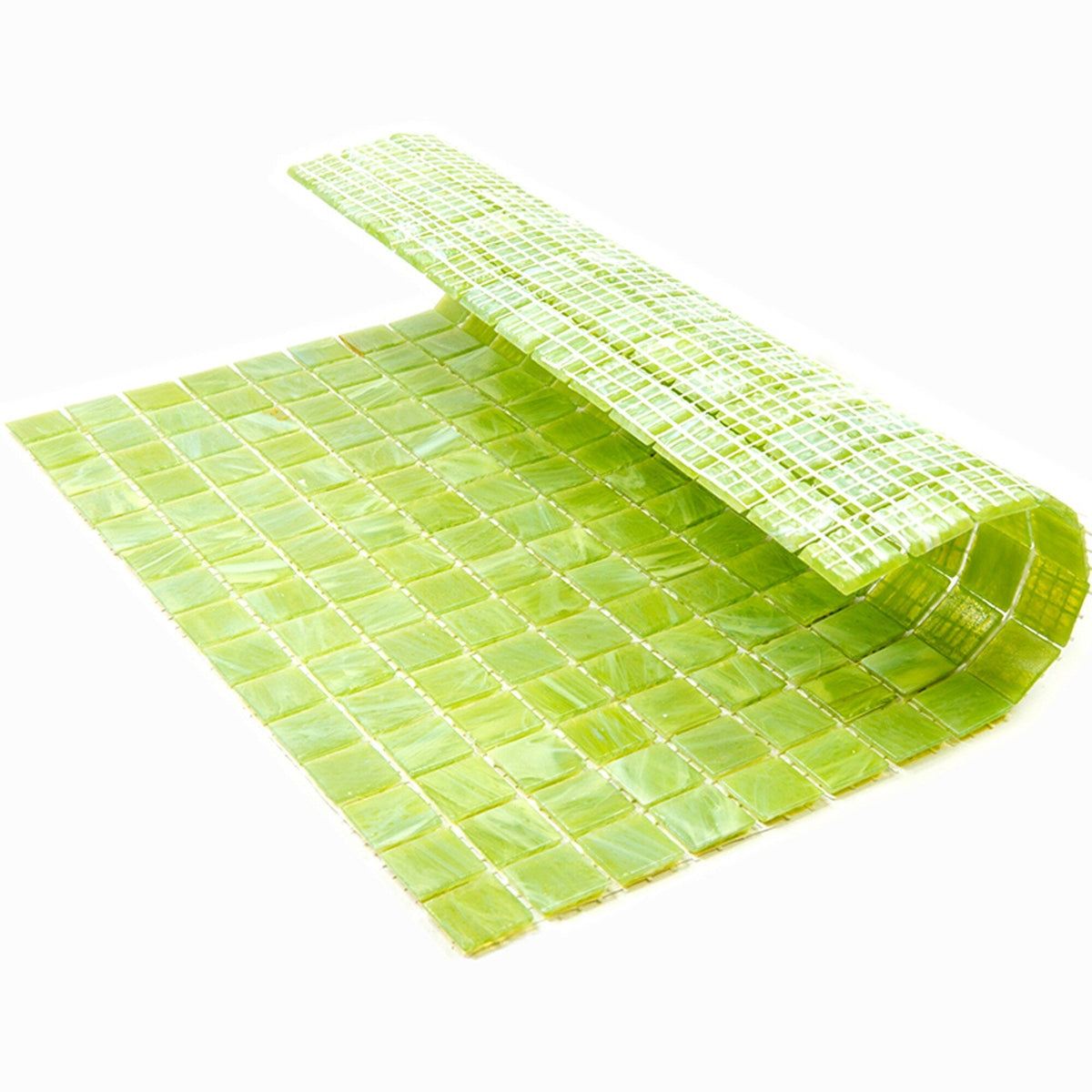 Apollo Tile Celestial Green Lizard 12-in x 12-in Glossy Glass Uniform Squares Floor and Wall Tile (20-sq. ft/ Carton)