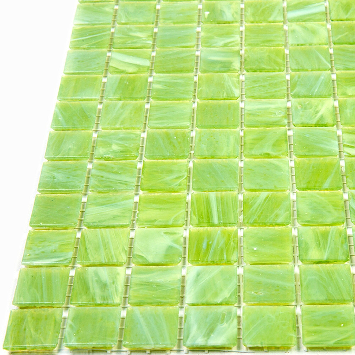 Apollo Tile Celestial Green Lizard 12-in x 12-in Glossy Glass Uniform Squares Floor and Wall Tile (20-sq. ft/ Carton)