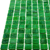 Apollo Tile Celestial Kelly Green 12-in x 12-in Glossy Glass Uniform Squares Floor and Wall Tile (20-sq. ft/ Carton)
