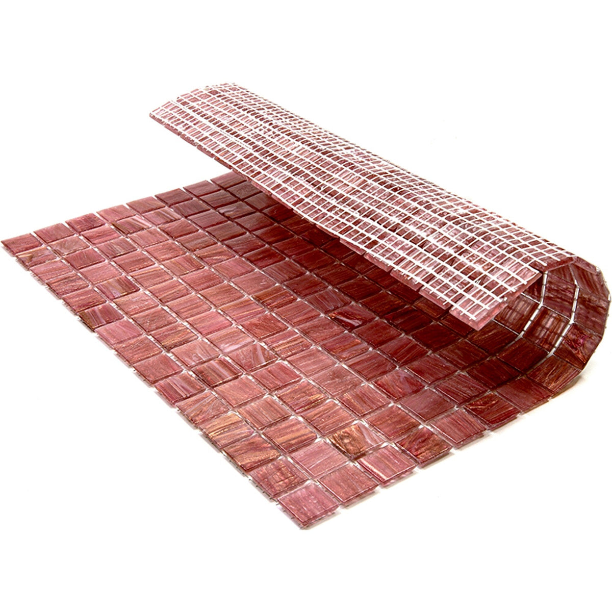 Apollo Tile Celestial Deep Indian Red 12-in x 12-in Glossy Glass Uniform Squares Floor and Wall Tile (20-sq. ft/ Carton)