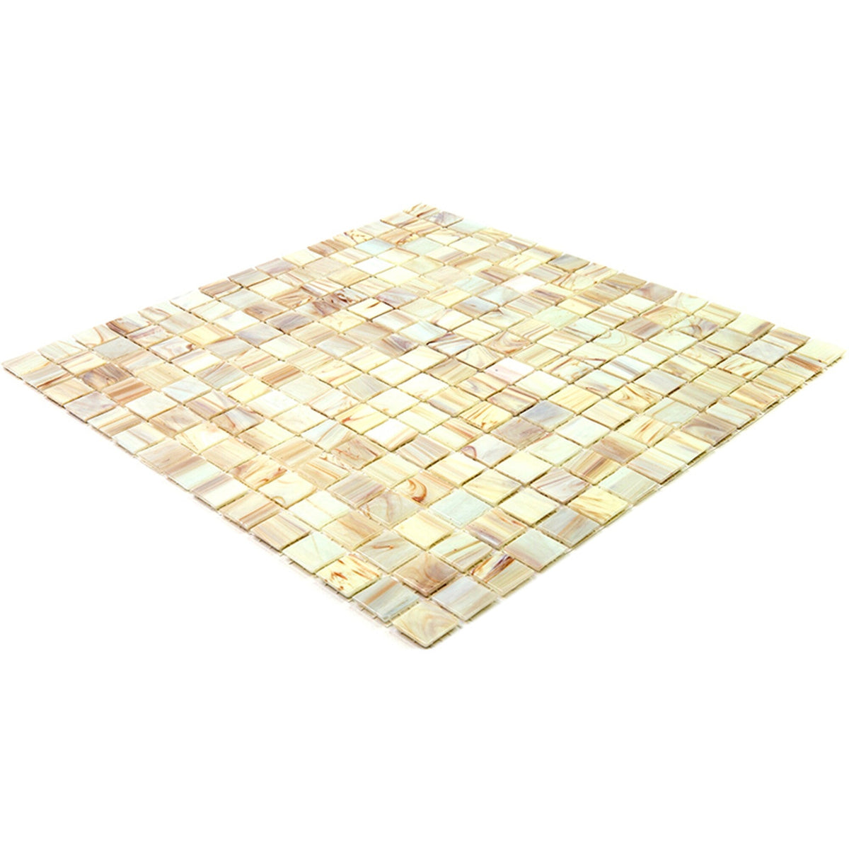 Apollo Tile Celestial Beige 12-in x 12-in Glossy Glass Uniform Squares Floor and Wall Tile (20-sq. ft/ Carton)