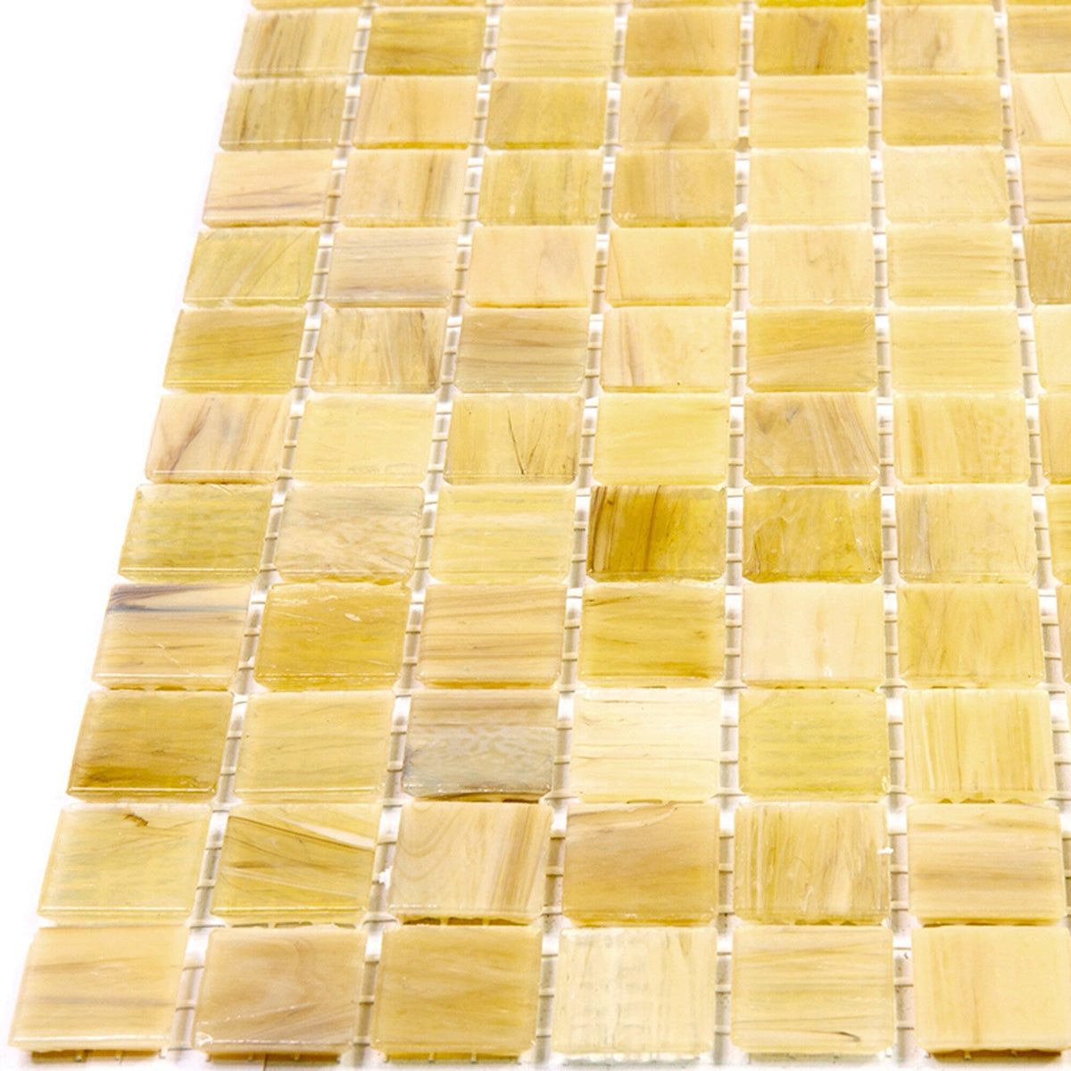 Apollo Tile Celestial Cream Beige 12-in x 12-in Glossy Glass Uniform Squares Floor and Wall Tile (20-sq. ft/ Carton)