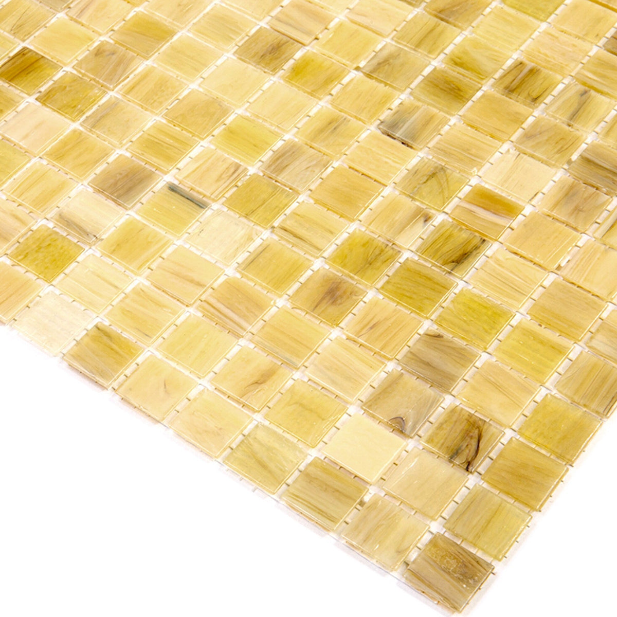 Apollo Tile Celestial Cream Beige 12-in x 12-in Glossy Glass Uniform Squares Floor and Wall Tile (20-sq. ft/ Carton)