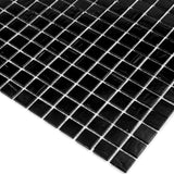 Apollo Tile Celestial Black 12-in x 12-in Glossy Glass Uniform Squares Floor and Wall Tile (20-sq. ft/ Carton)