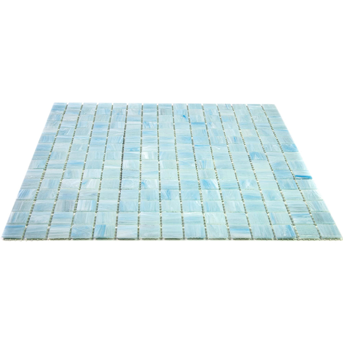 Apollo Tile Celestial Columbia Blue 12-in x 12-in Glossy Glass Uniform Squares Floor and Wall Tile (20-sq. ft/ Carton)