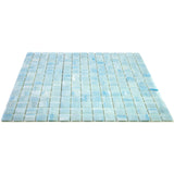 Apollo Tile Celestial Columbia Blue 12-in x 12-in Glossy Glass Uniform Squares Floor and Wall Tile (20-sq. ft/ Carton)