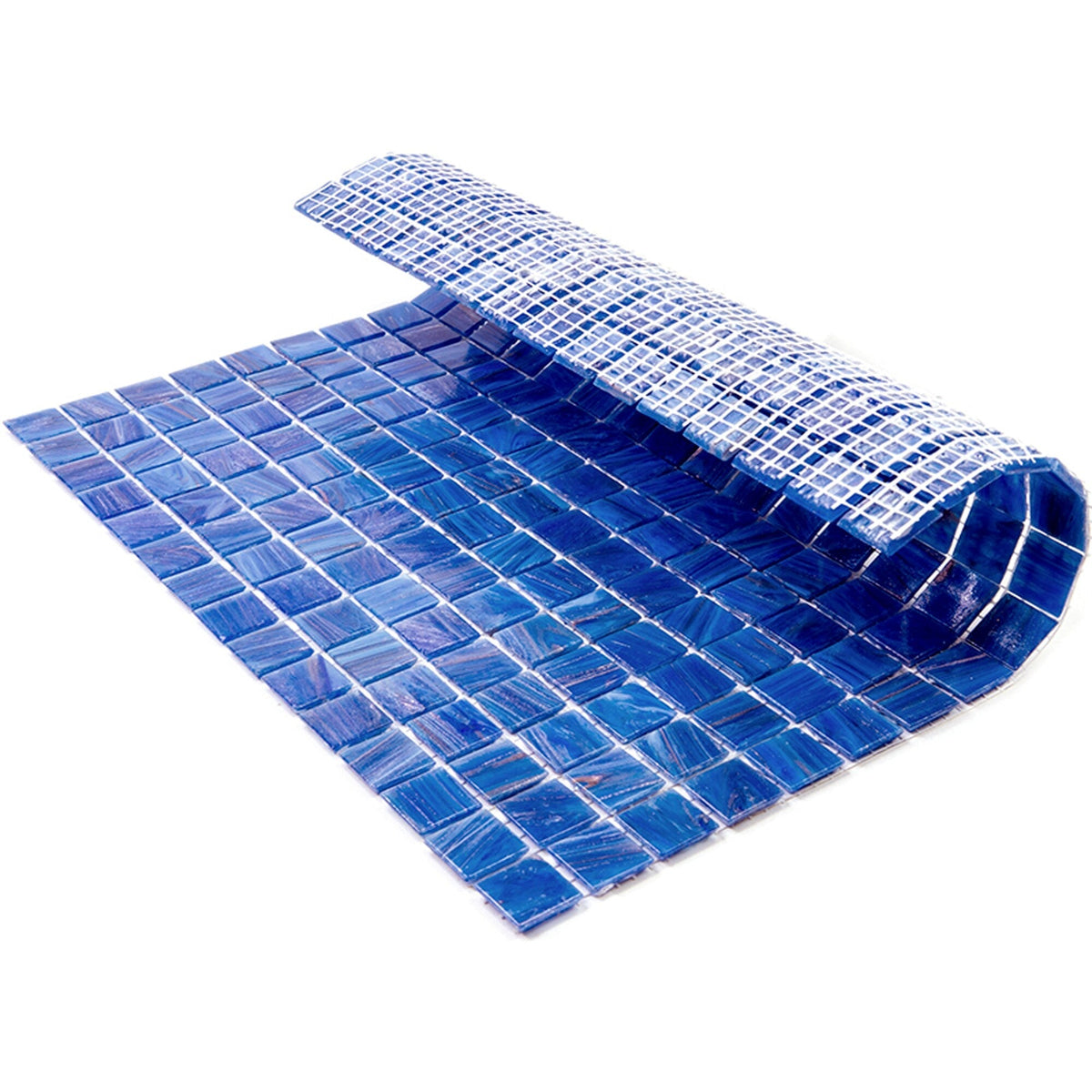 Apollo Tile Celestial Azure Blue 12-in x 12-in Glossy Glass Uniform Squares Floor and Wall Tile (20-sq. ft/ Carton)