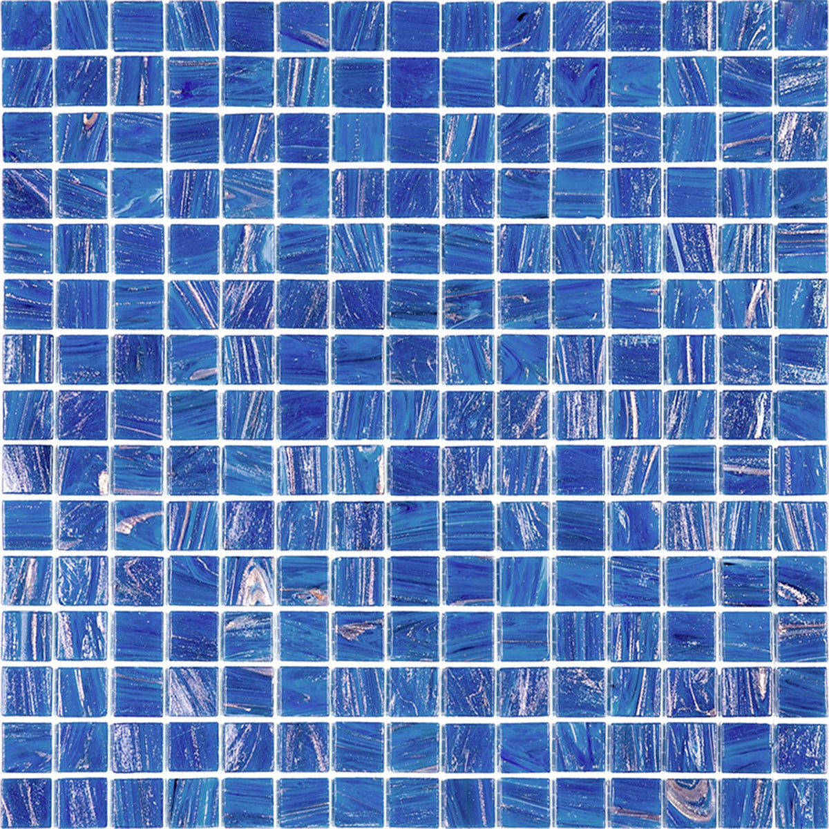 Apollo Tile Celestial Azure Blue 12-in x 12-in Glossy Glass Uniform Squares Floor and Wall Tile (20-sq. ft/ Carton)