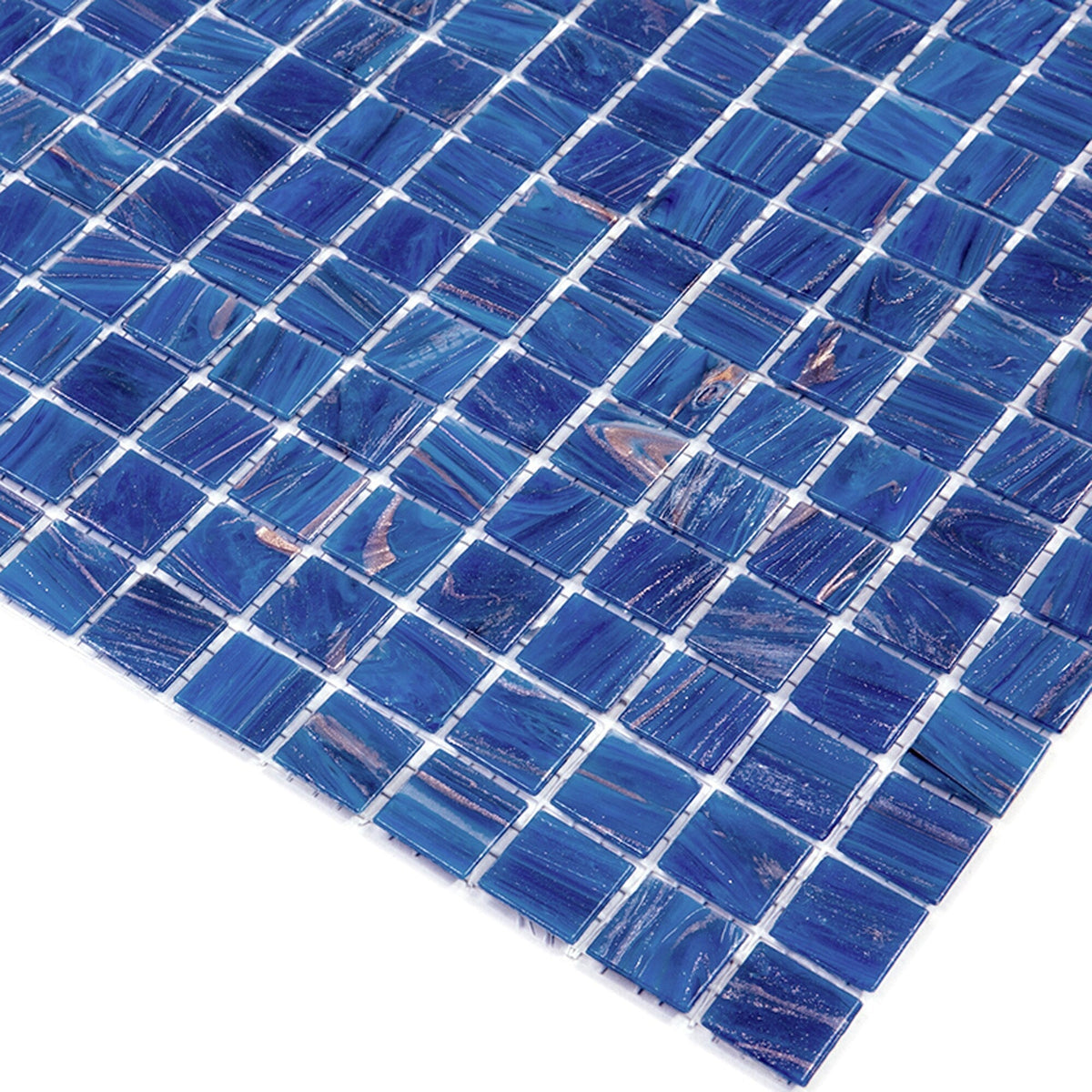 Apollo Tile Celestial Azure Blue 12-in x 12-in Glossy Glass Uniform Squares Floor and Wall Tile (20-sq. ft/ Carton)