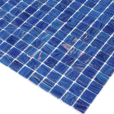 Apollo Tile Celestial Azure Blue 12-in x 12-in Glossy Glass Uniform Squares Floor and Wall Tile (20-sq. ft/ Carton)