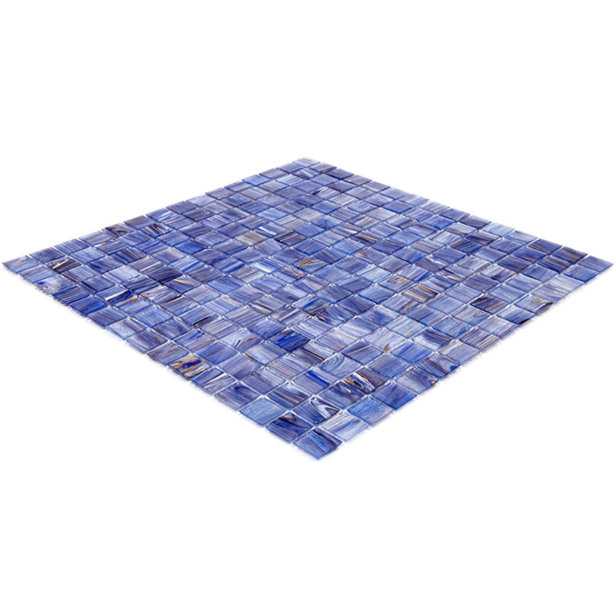 Apollo Tile Celestial Blue and White 12-in x 12-in Glossy Glass Uniform Squares Floor and Wall Tile (20-sq. ft/ Carton)