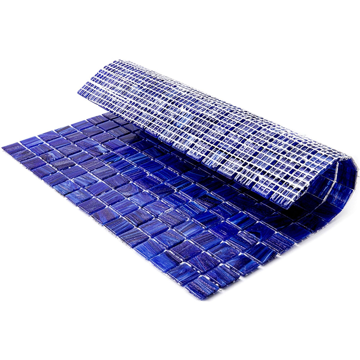 Apollo Tile Celestial Egyptian Blue 12-in x 12-in Glossy Glass Uniform Squares Floor and Wall Tile (20-sq. ft/ Carton)