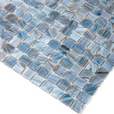 Apollo Tile Celestial Manatee Blue 12-in x 12-in Glossy Glass Uniform Squares Floor and Wall Tile (20-sq. ft/ Carton)