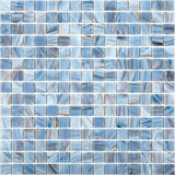 Apollo Tile Celestial Manatee Blue 12-in x 12-in Glossy Glass Uniform Squares Floor and Wall Tile (20-sq. ft/ Carton)