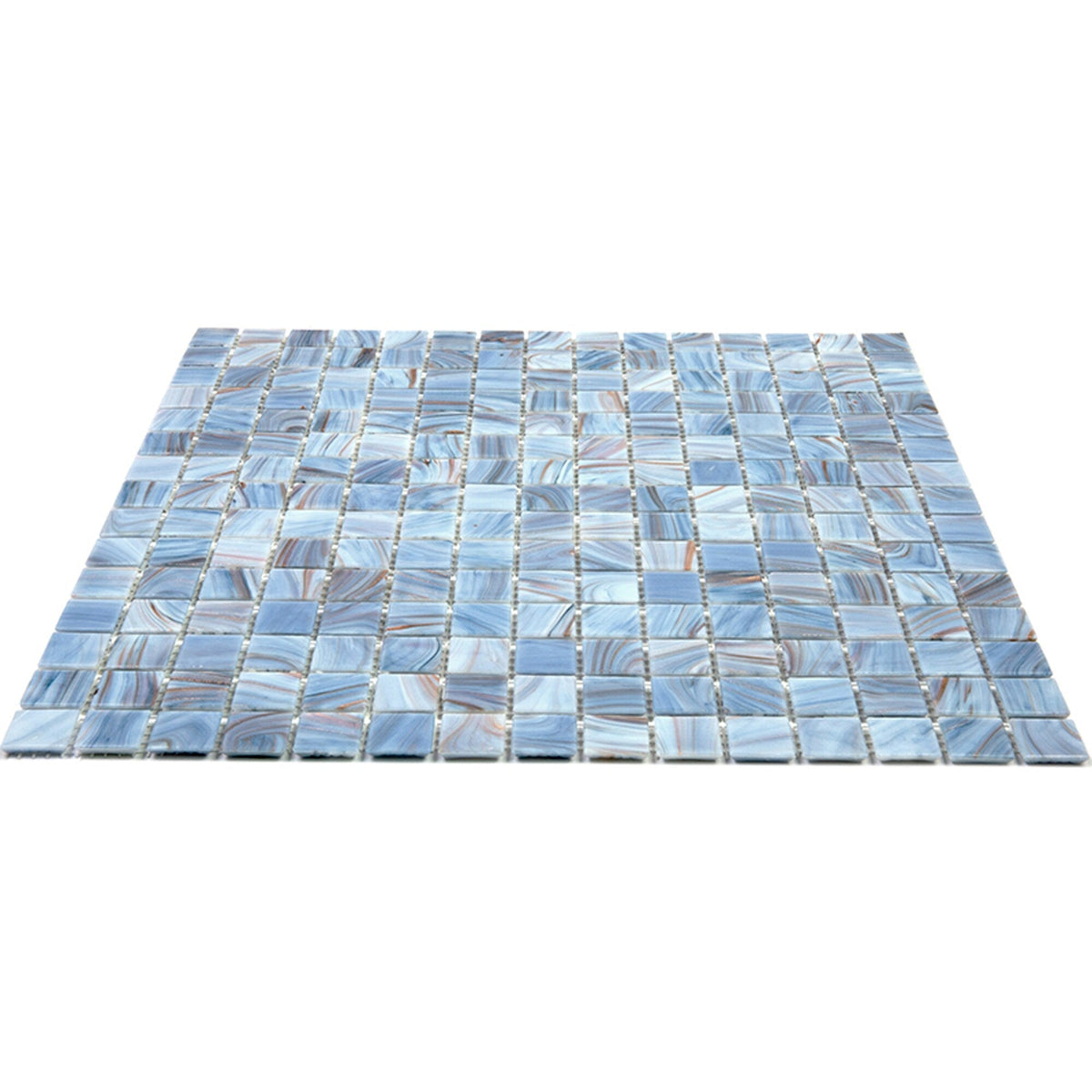 Apollo Tile Celestial Manatee Blue 12-in x 12-in Glossy Glass Uniform Squares Floor and Wall Tile (20-sq. ft/ Carton)
