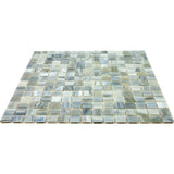 Apollo Tile Celestial Pearl Blue 12-in x 12-in Glossy Glass Uniform Squares Floor and Wall Tile (20-sq. ft/ Carton)