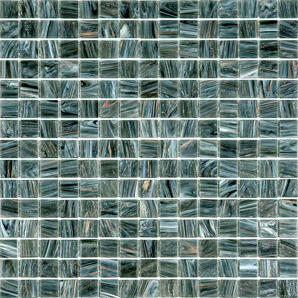 Apollo Tile Celestial Cosmic Gray 12-in x 12-in Glossy Glass Uniform Squares Floor and Wall Tile (20-sq. ft/ Carton)