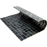 Apollo Tile Celestial Milestone Gray 12-in x 12-in Glossy Glass Uniform Squares Floor and Wall Tile (20-sq. ft/ Carton)