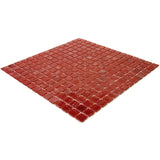 Apollo Tile Celestial Scarlet Red 12-in x 12-in Glossy Glass Uniform Squares Floor and Wall Tile (20-sq. ft/ Carton)