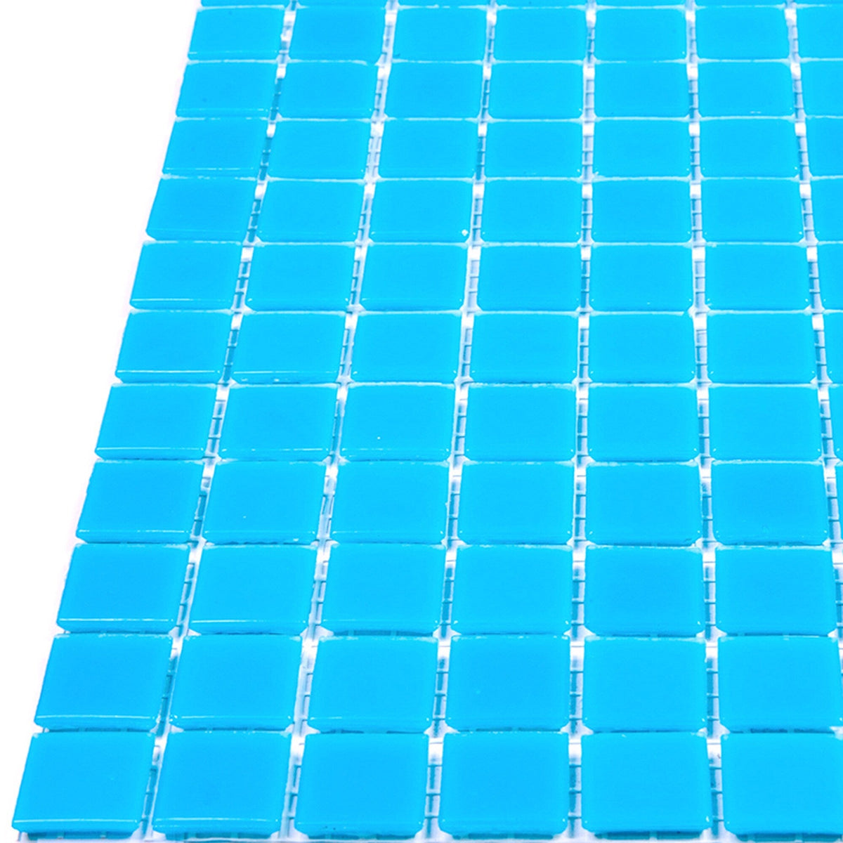 Apollo Tile Dune Pacific Blue 12-in x 12-in Glossy Glass Uniform Squares Floor and Wall Tile (20-sq. ft/ Carton)