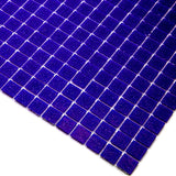 Apollo Tile Dune Cobalt Blue 12-in x 12-in Glossy Glass Uniform Squares Floor and Wall Tile (20-sq. ft/ Carton)