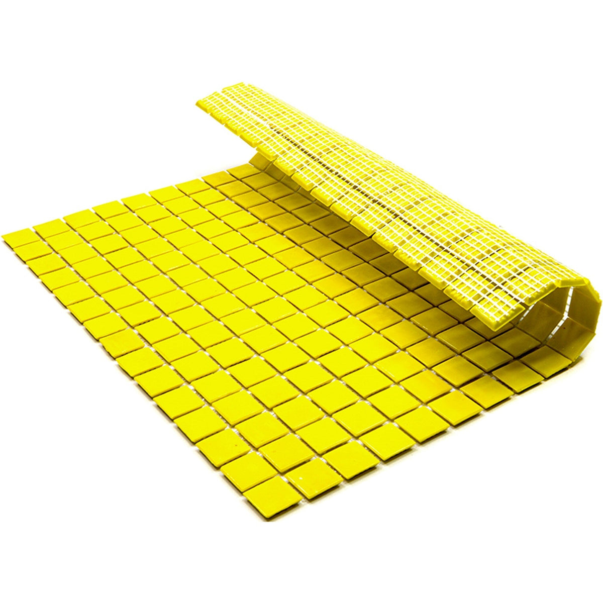 Apollo Tile Dune Yellow 12-in x 12-in Glossy Glass Uniform Squares Floor and Wall Tile (20-sq. ft/ Carton)