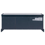Mondawe Rustic Blue Storage Bench 42.5-in x 15.9-in x 17.5-in