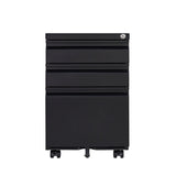 Mondawe Black 3-Drawer 15.35-in File Cabinet