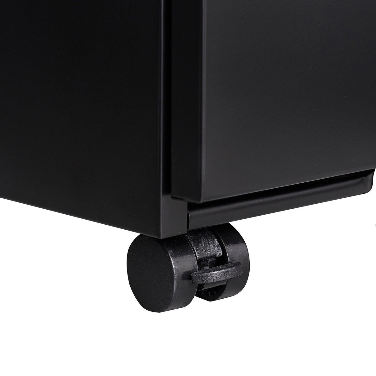 Mondawe Black 3-Drawer 15.35-in File Cabinet