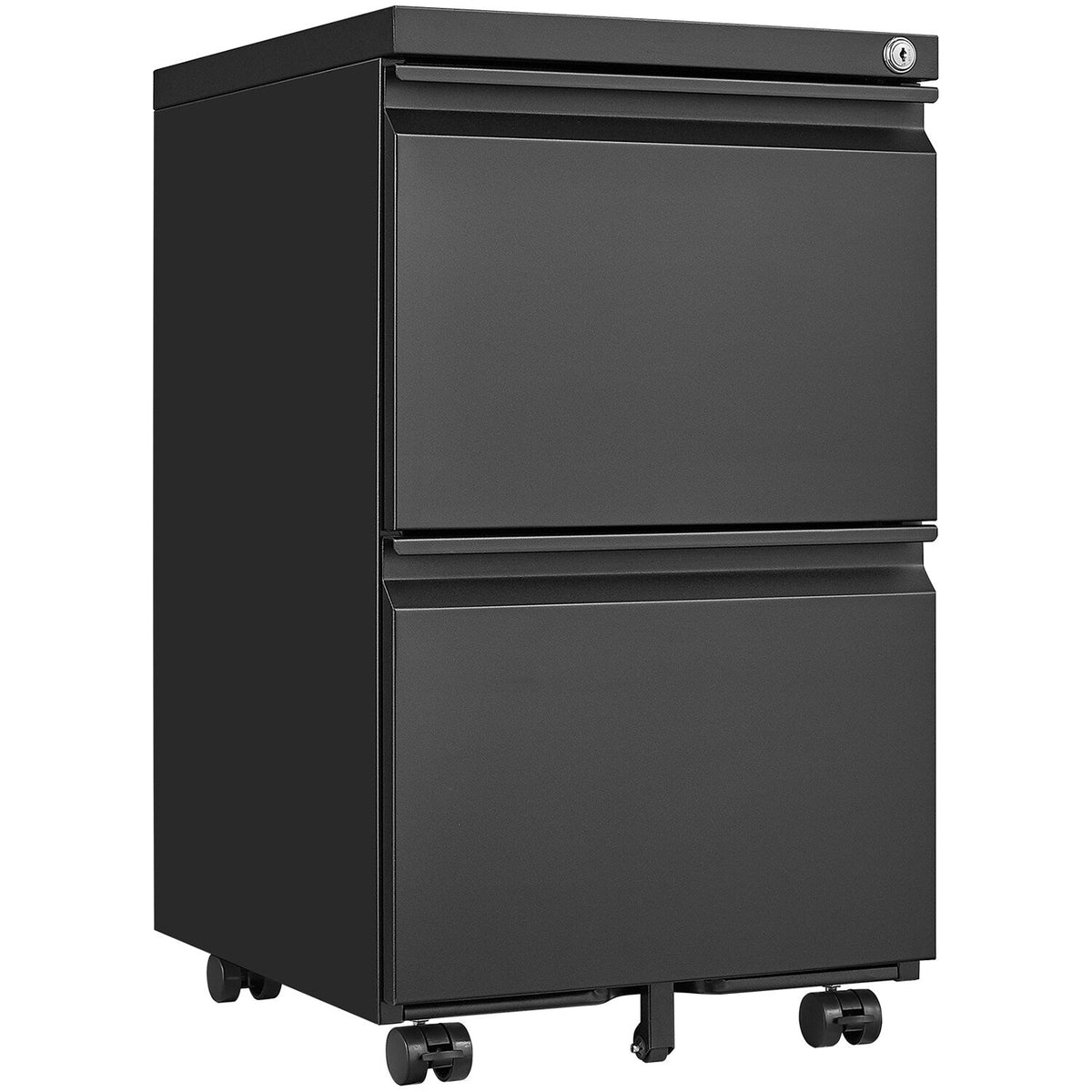 Mondawe Black 2-Drawer 17.7-in File Cabinet