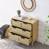 SINOFURN Wood 3-Drawer Accent Chest
